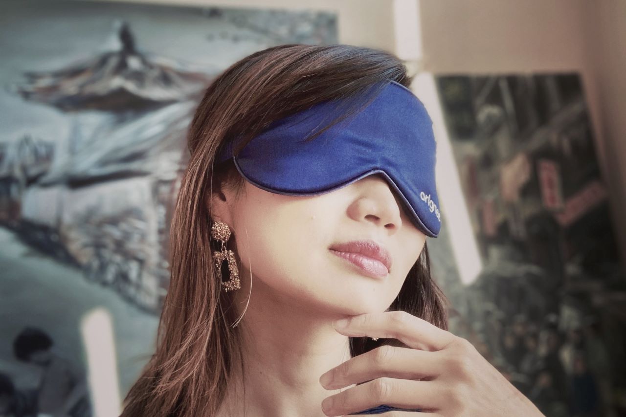 Seidenmaske, Seidenscrunchie, Seidenschlafbrille