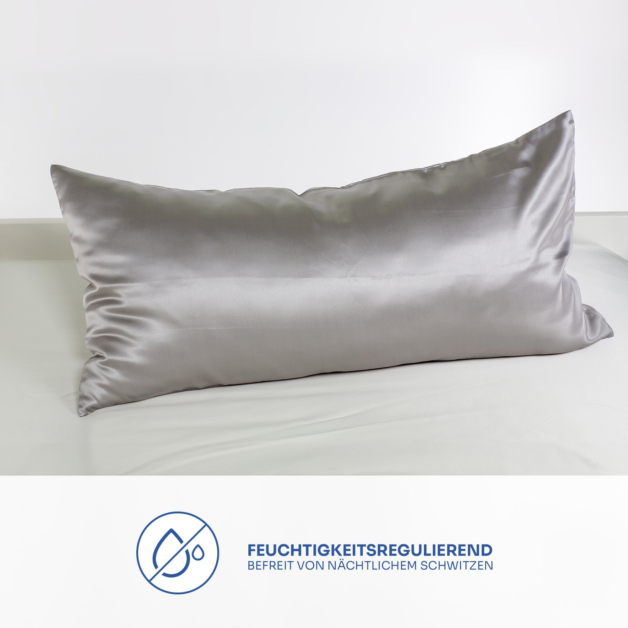 Seidenkissenbezug grey