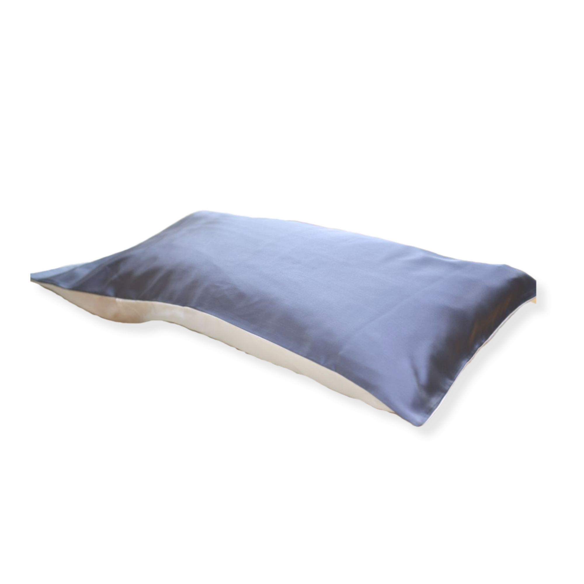 seidenkissenbezug blue white hautfreundlich