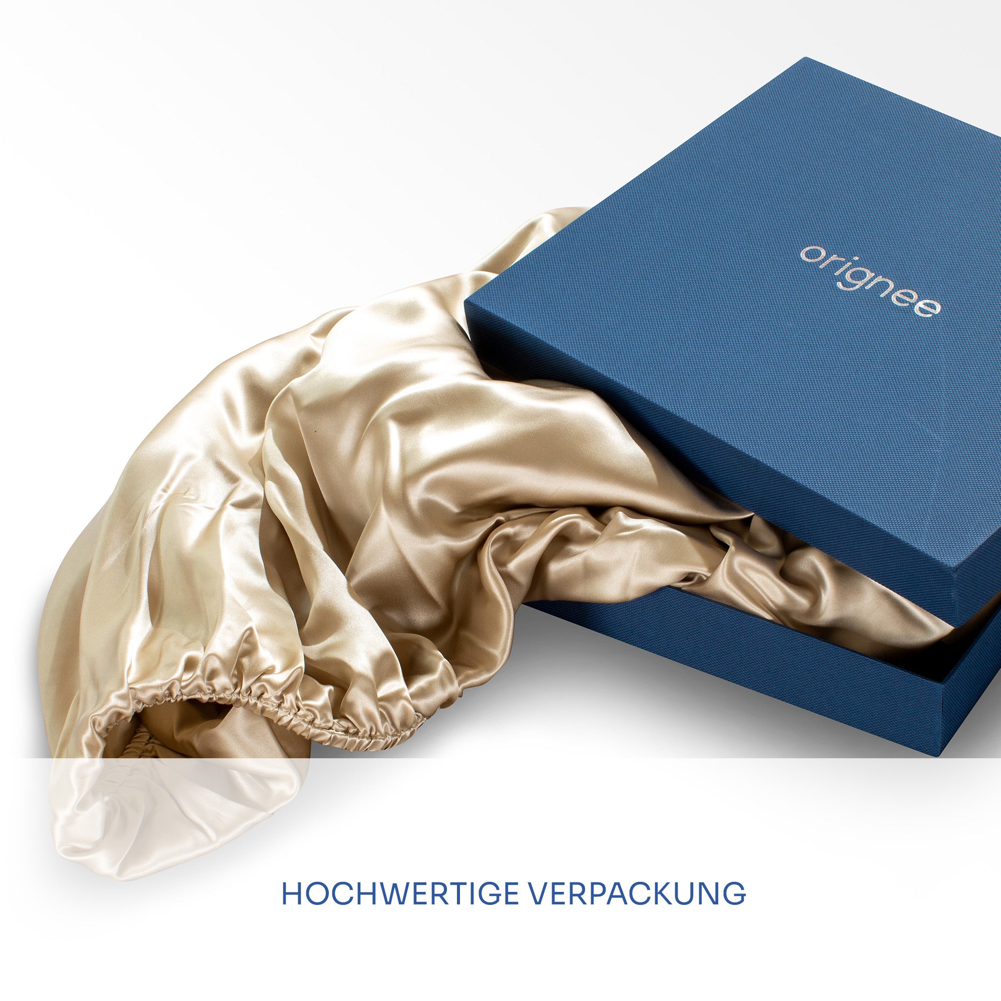 Premium-Box mit Seidenbettwäsche-Set – aufklappbar