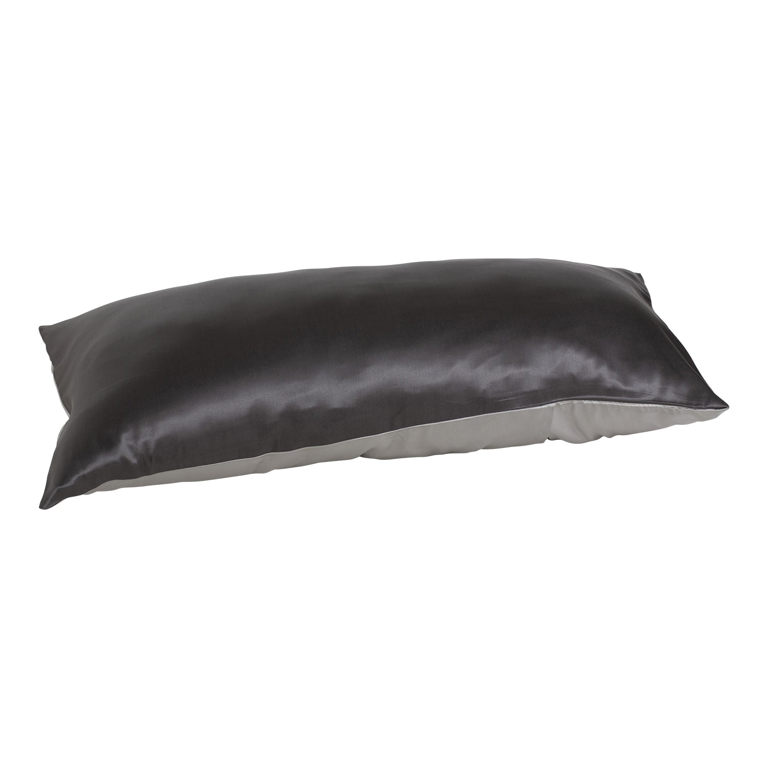 seidenkissenbezug anthracite grey