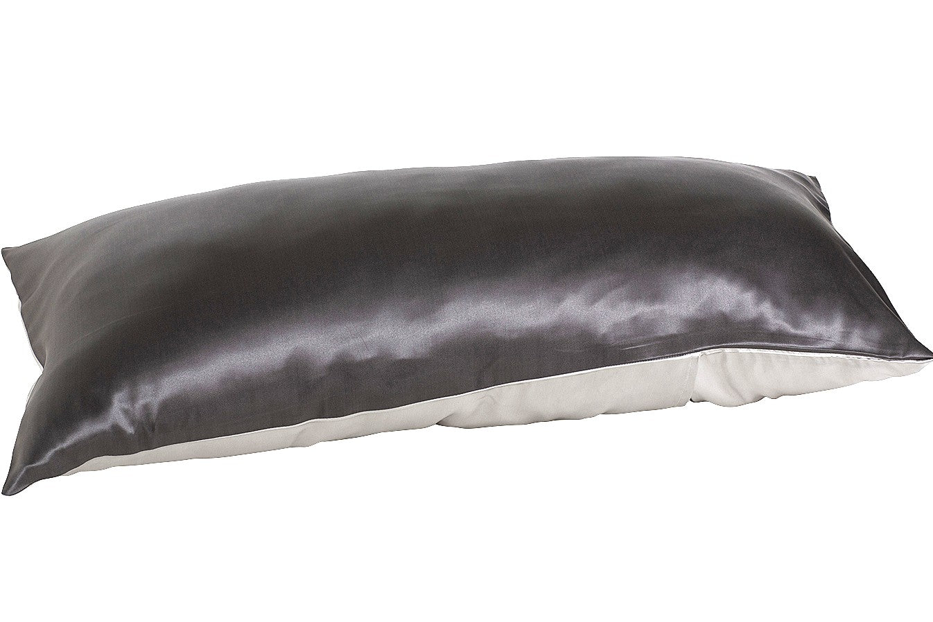 Seidenkissenbezug – 100% Maulbeerseide, kühlend & hautfreundlich - Anthracite & Grey - RoyalMail