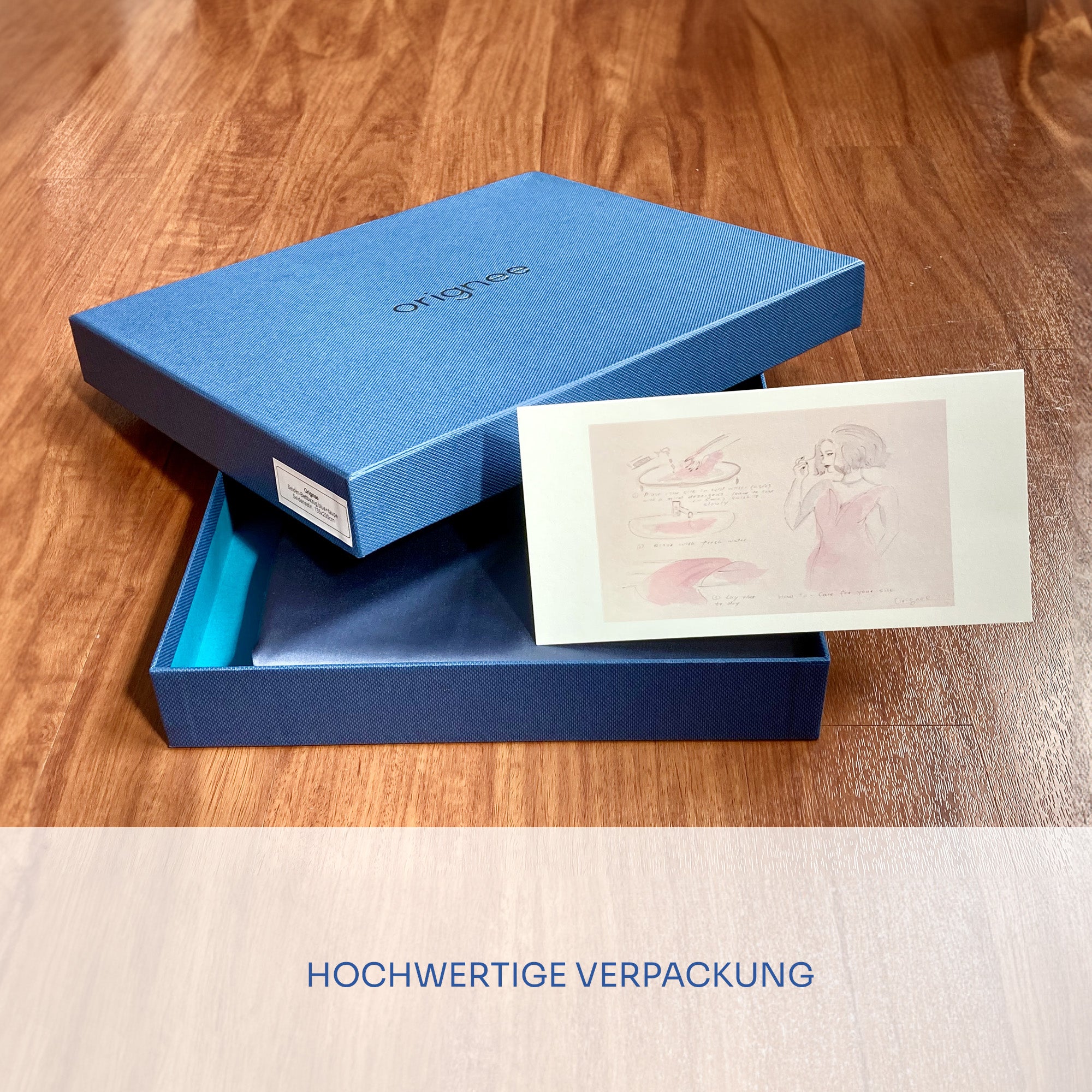 hochwertige verpackung für die Seidenbettwäsche