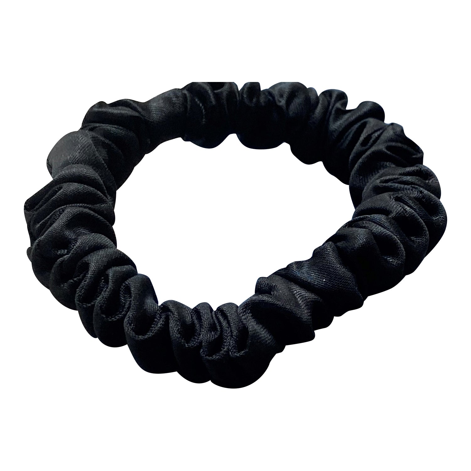 seidenscrunchie schwarz