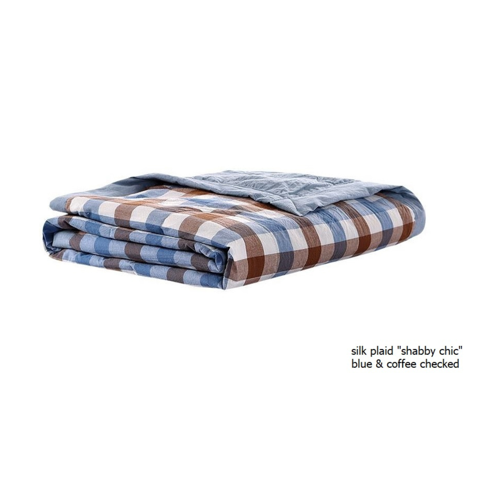 Leichte Sommerdecke aus Seide (Shabby Chic) – perfekt für Sofa & Bett