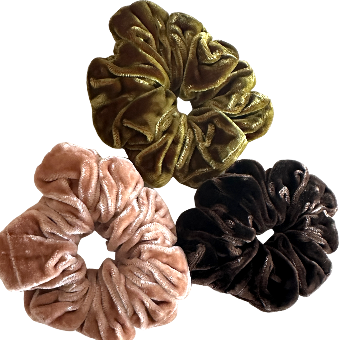Neu! Seidensamt Scrunchie, Haarband, Haargummi aus Seide